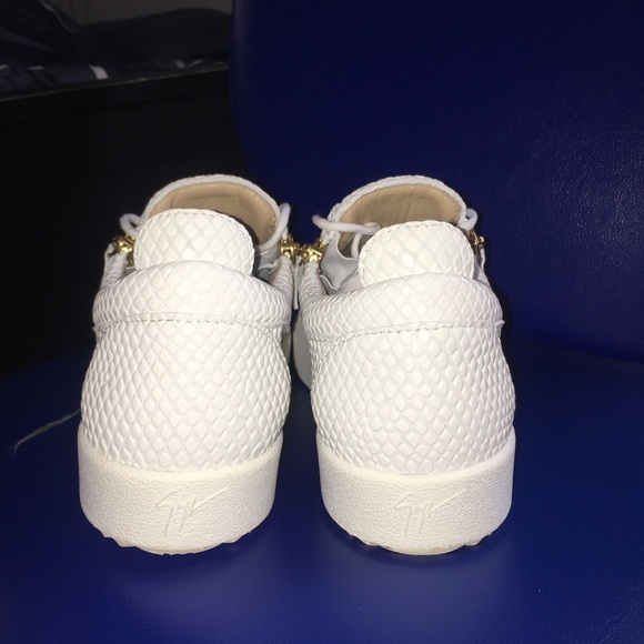 Giuseppe Zanotti Men’s Double Zip Leather Sneakers - Picture 4 of 8